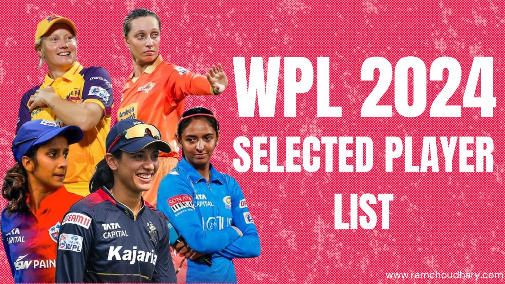 WPL 2024 SELECTED PLAYER LIST